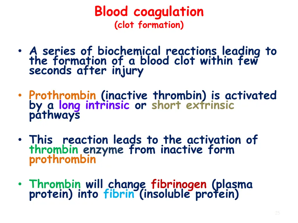 blood coagulation clot formation