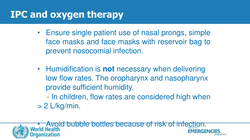 ipc and oxygen therapy