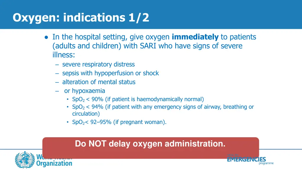 oxygen indications 1 2