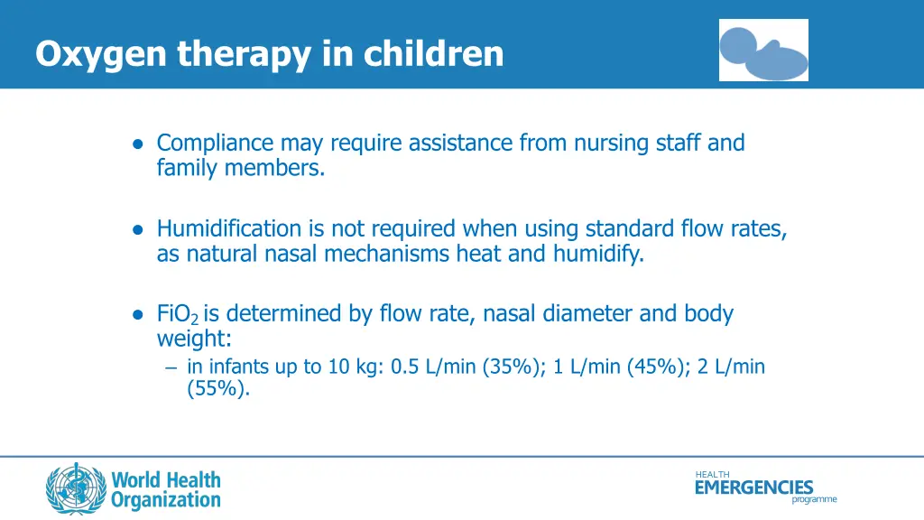 oxygen therapy in children