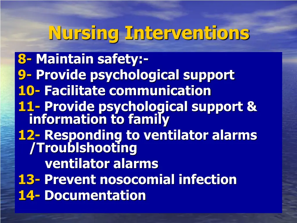 nursing interventions 1