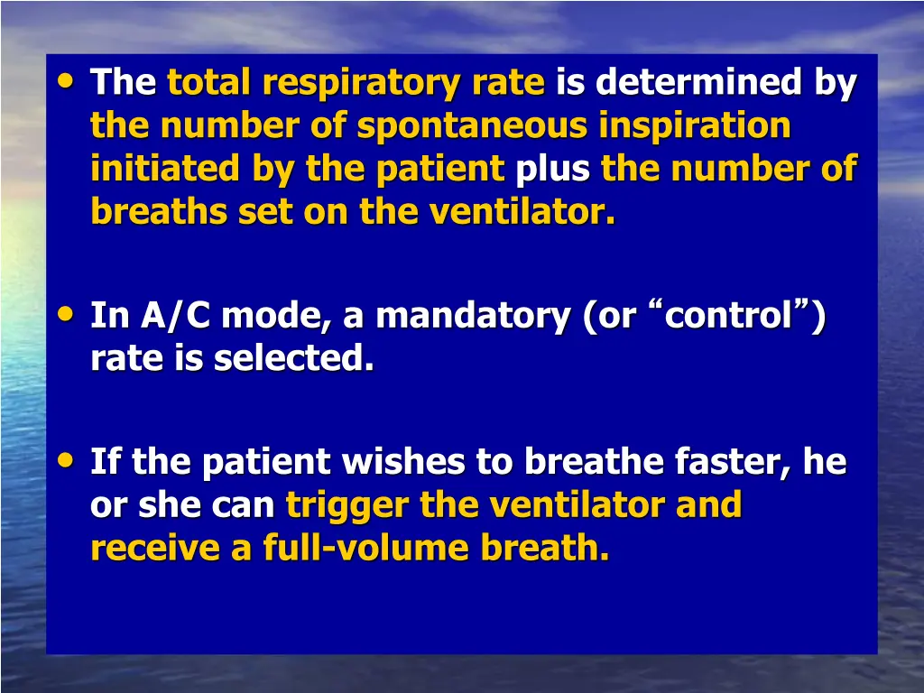 the total respiratory rate is determined