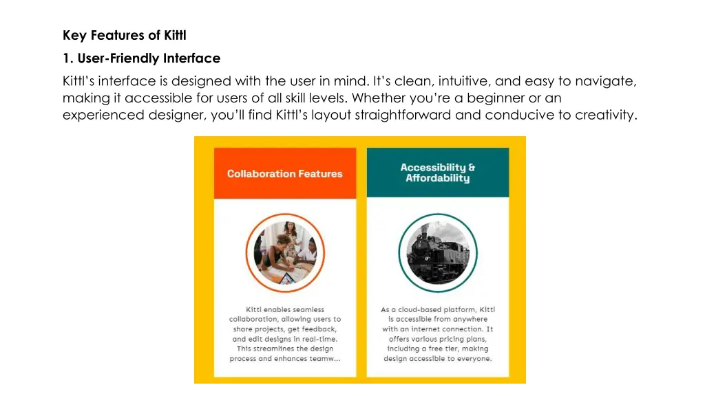 key features of kittl