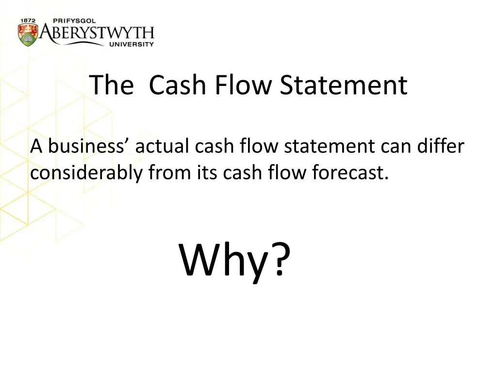 the cash flow statement 7