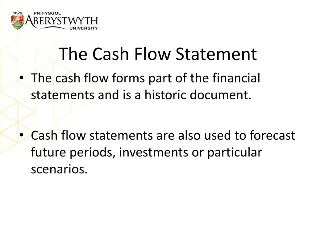 the cash flow statement the cash flow forms part