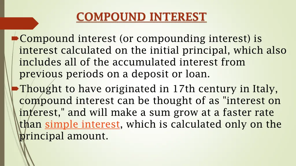 compound interest