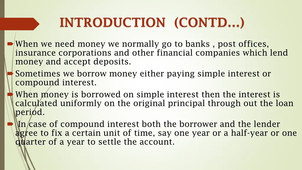 introduction contd