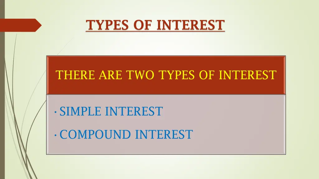 types of interest