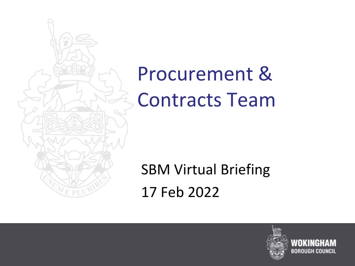 procurement contracts team