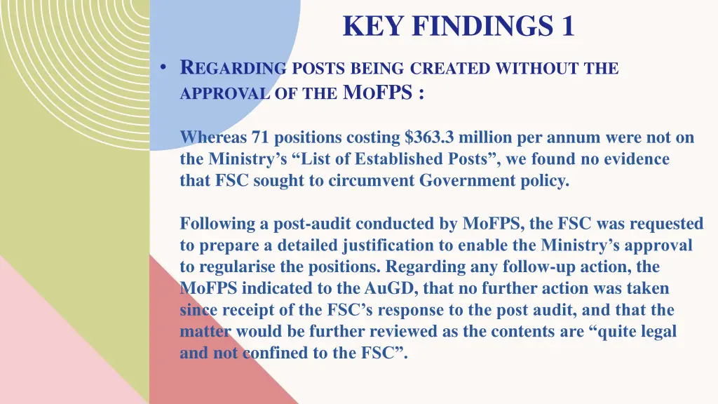 key findings 1