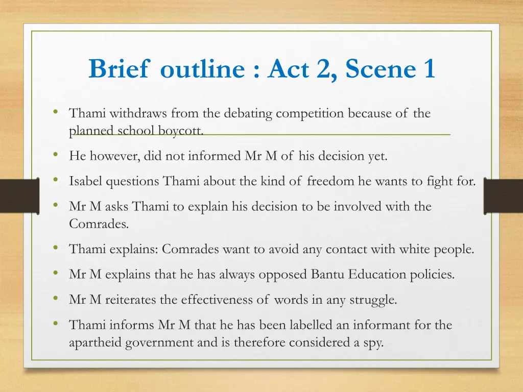 brief outline act 2 scene 1