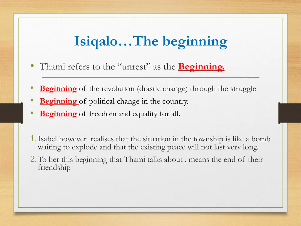 isiqalo the beginning