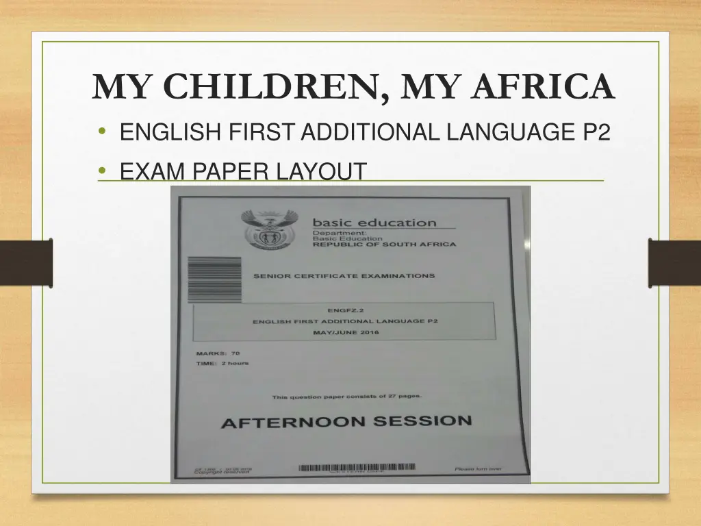 my children my africa english first additional