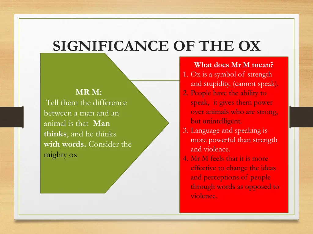 significance of the ox