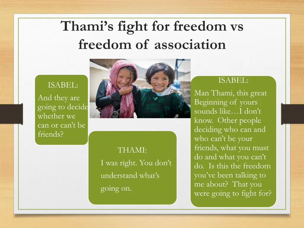 thami s fight for freedom vs freedom