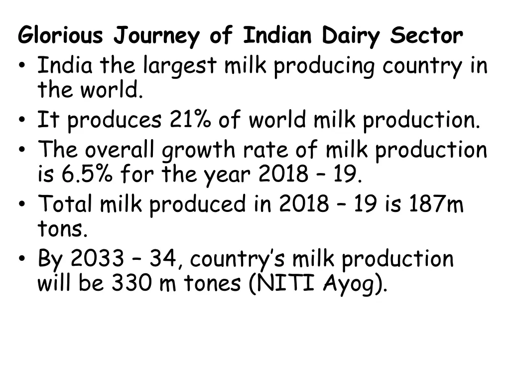 glorious journey of indian dairy sector india