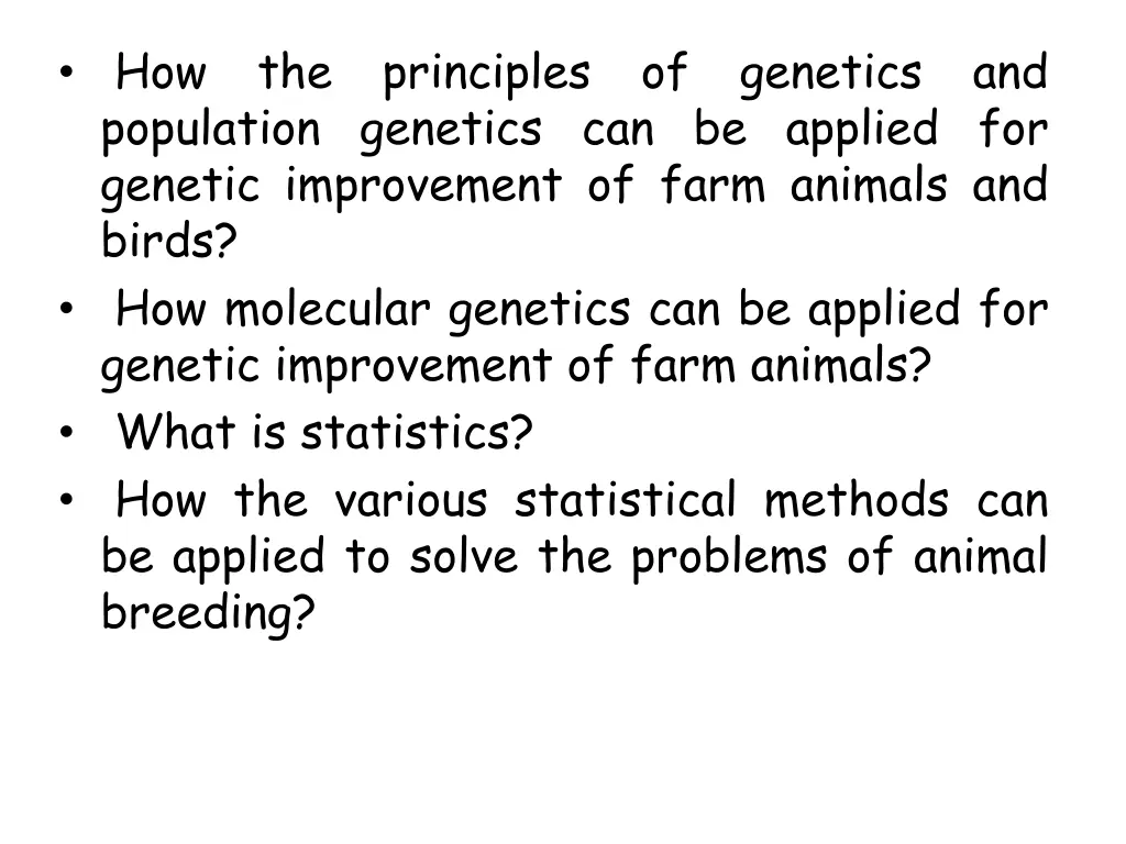 how the principles of genetics and population