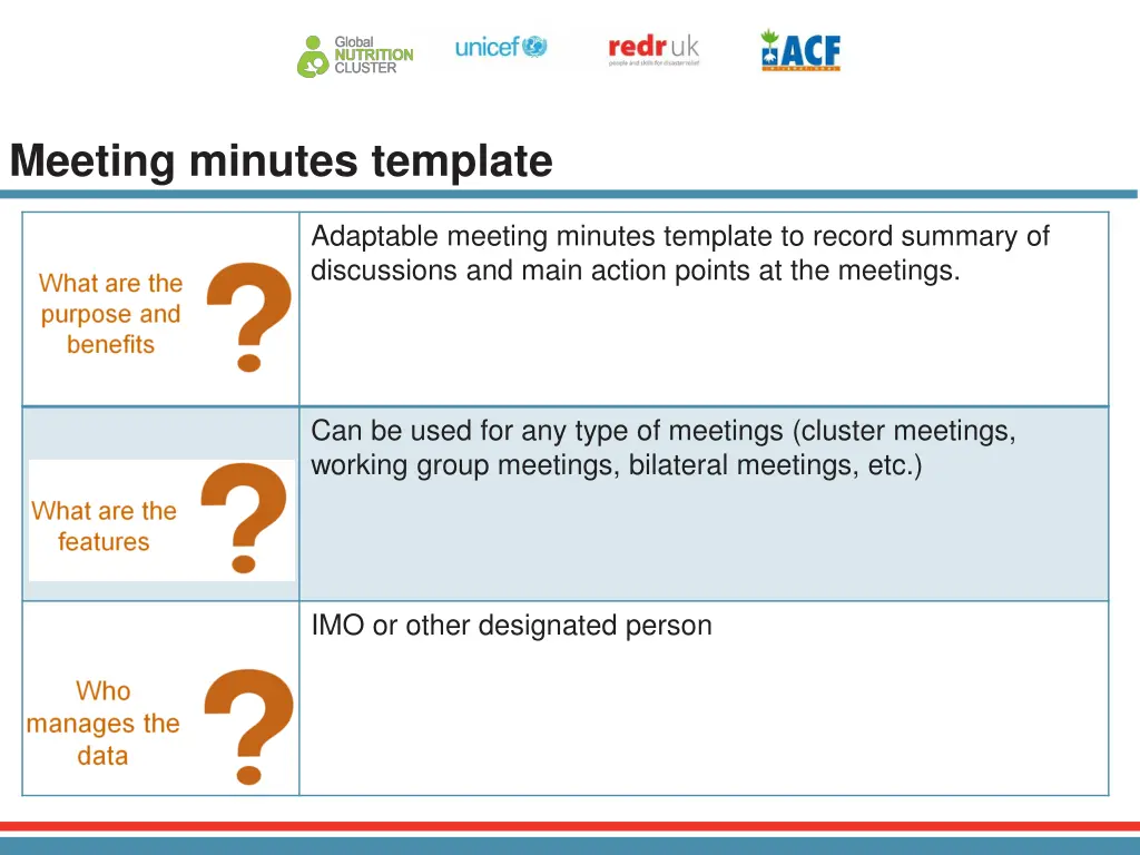 meeting minutes template