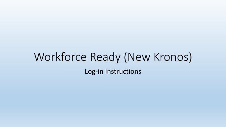 workforce ready new kronos