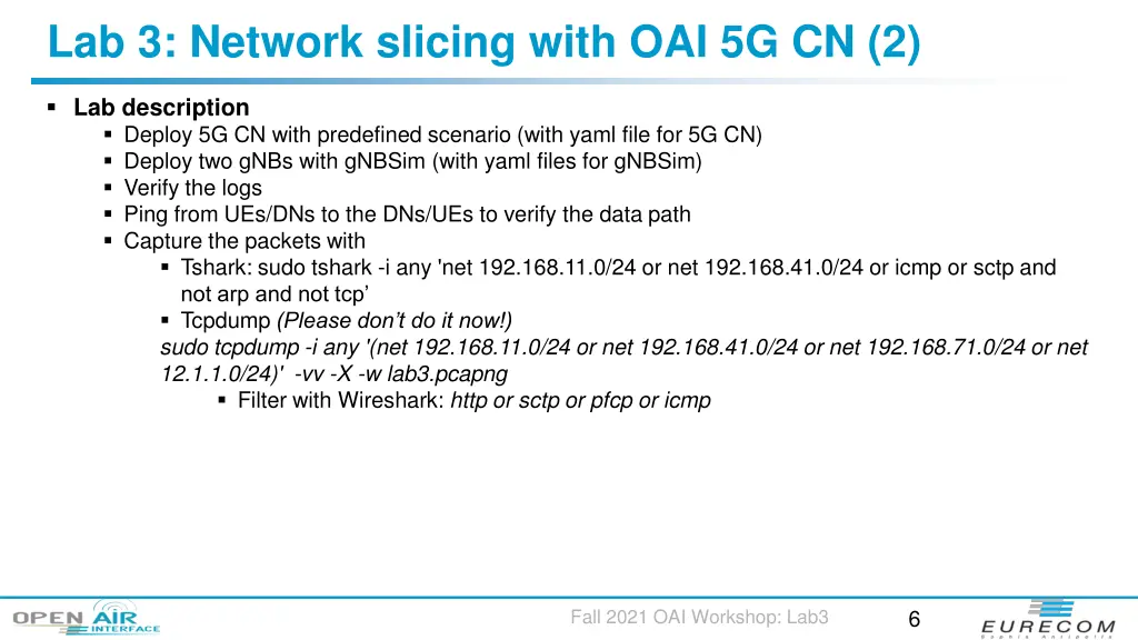 lab 3 network slicing with oai 5g cn 2