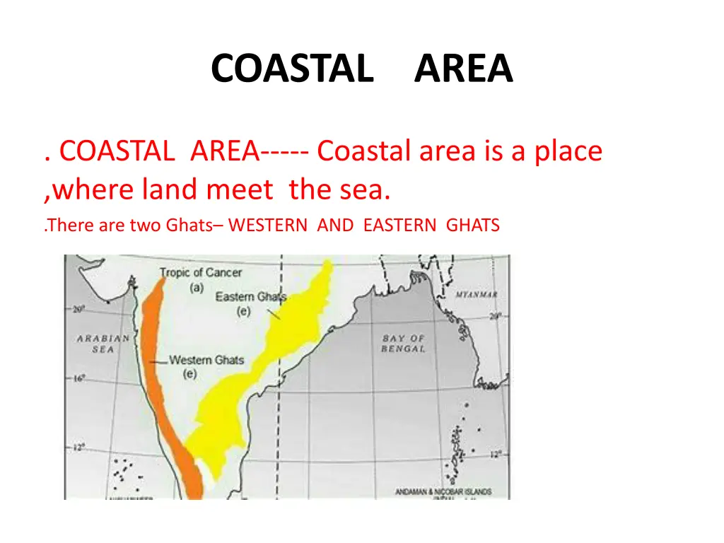 coastal area