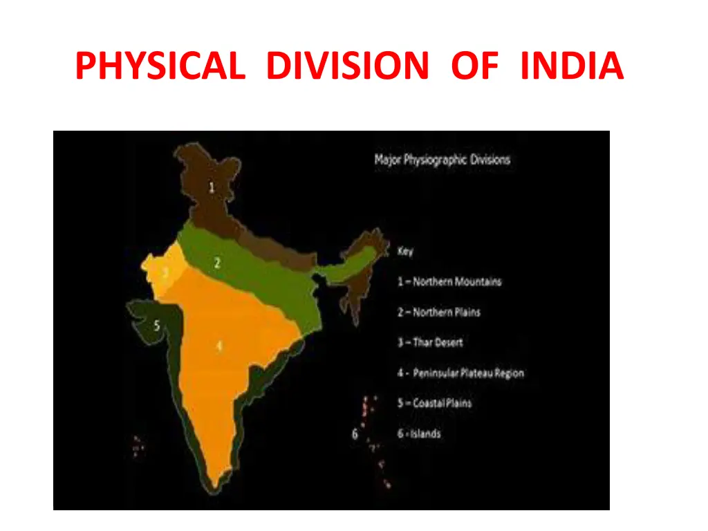 physical division of india