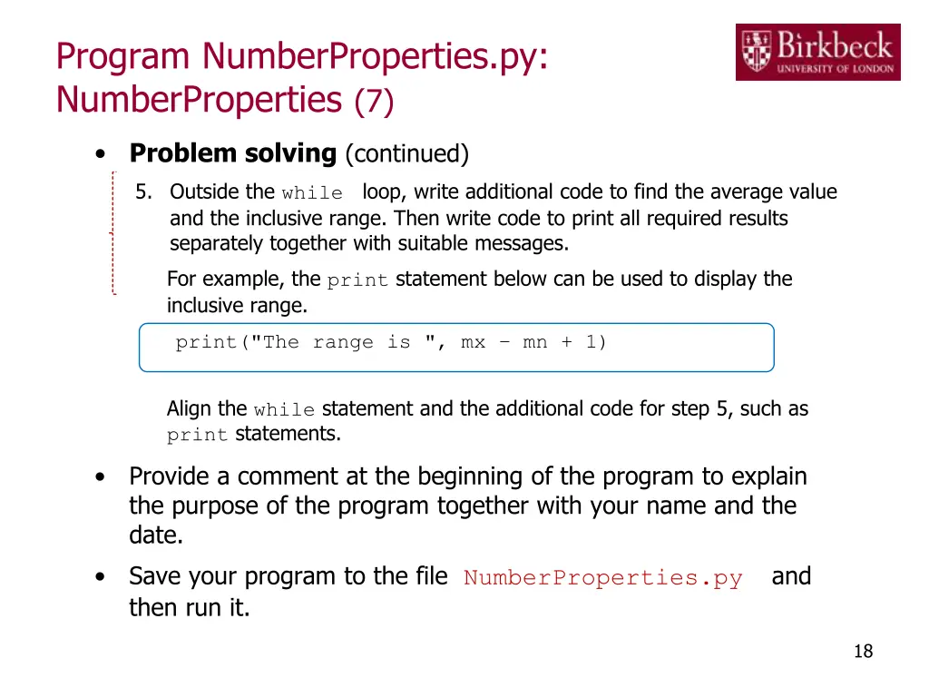 program numberproperties py numberproperties 7