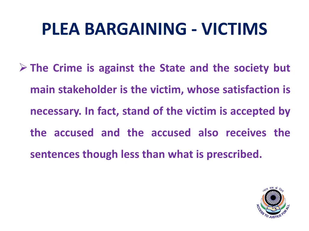 plea bargaining victims