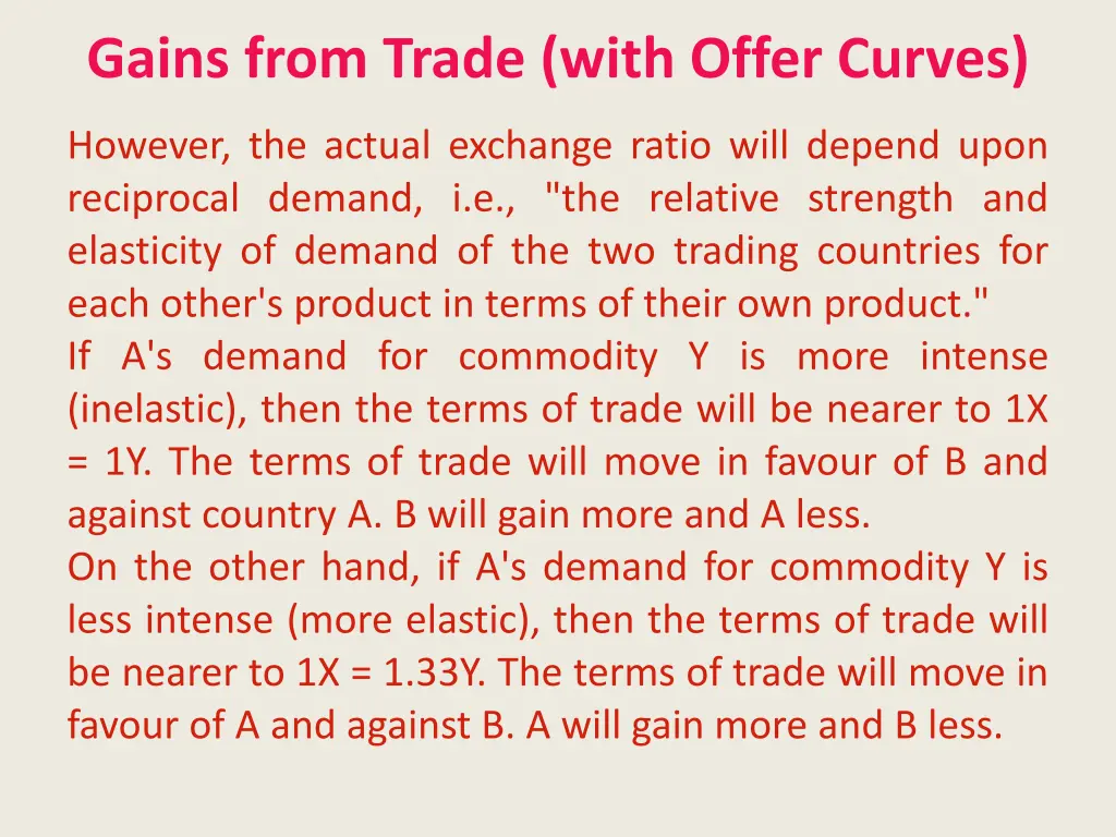 gains from trade with offer curves 1