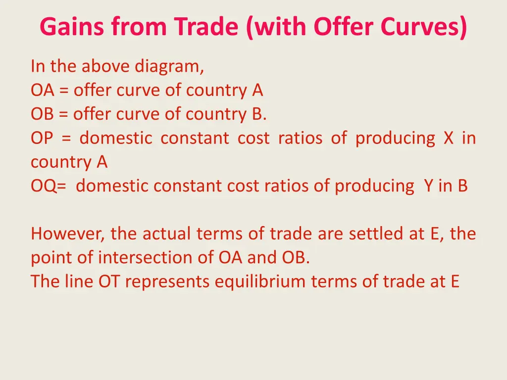 gains from trade with offer curves 2