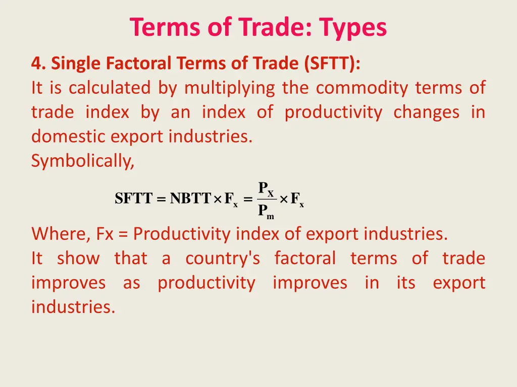 terms of trade types 3