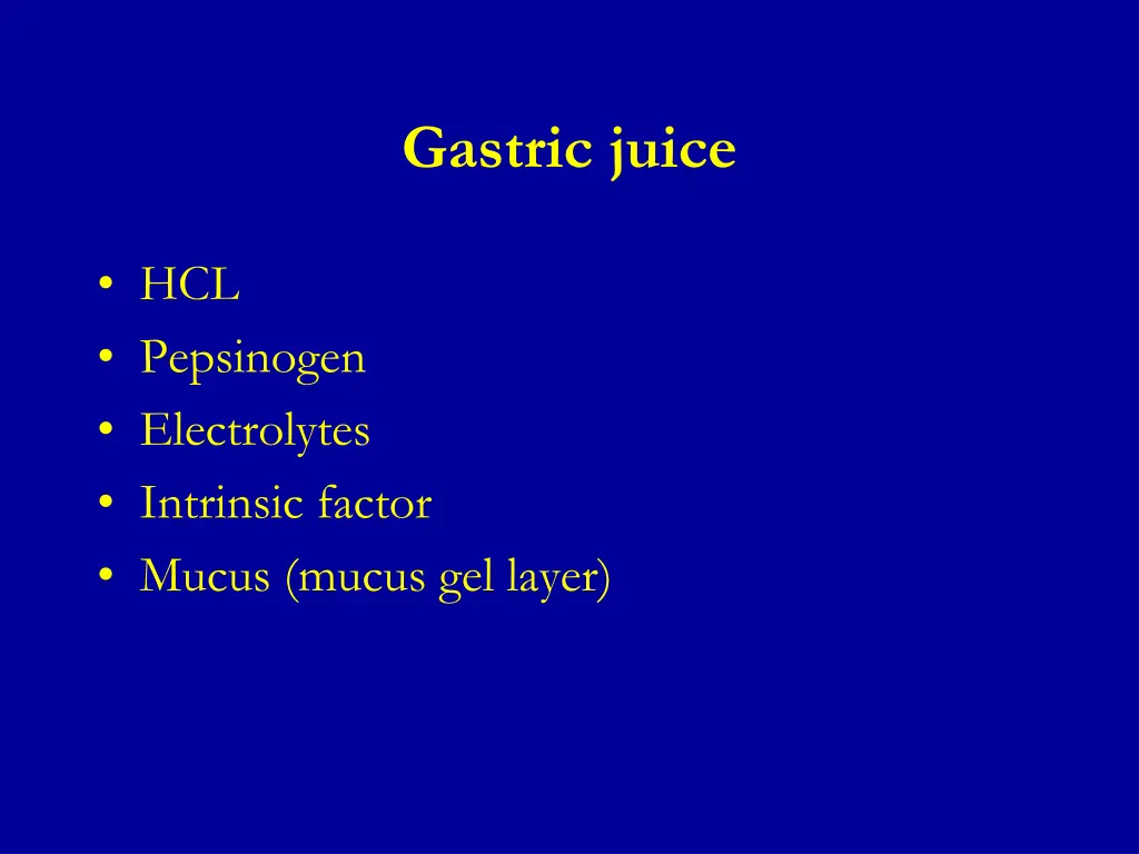 gastric juice