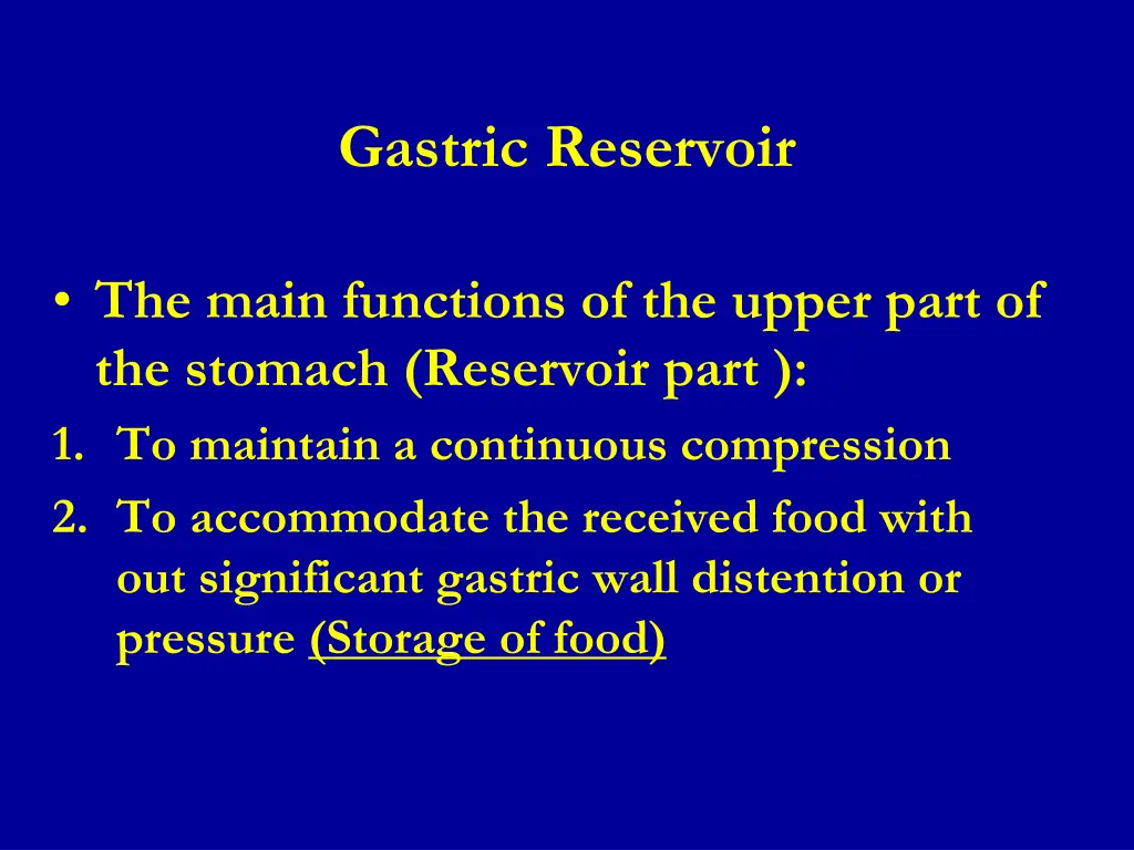 gastric reservoir