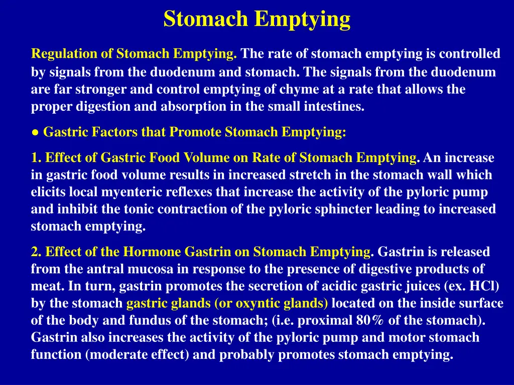 stomach emptying 1