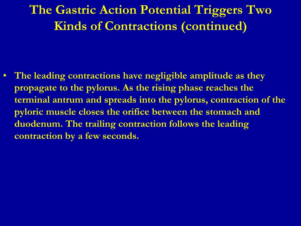 the gastric action potential triggers two kinds 1