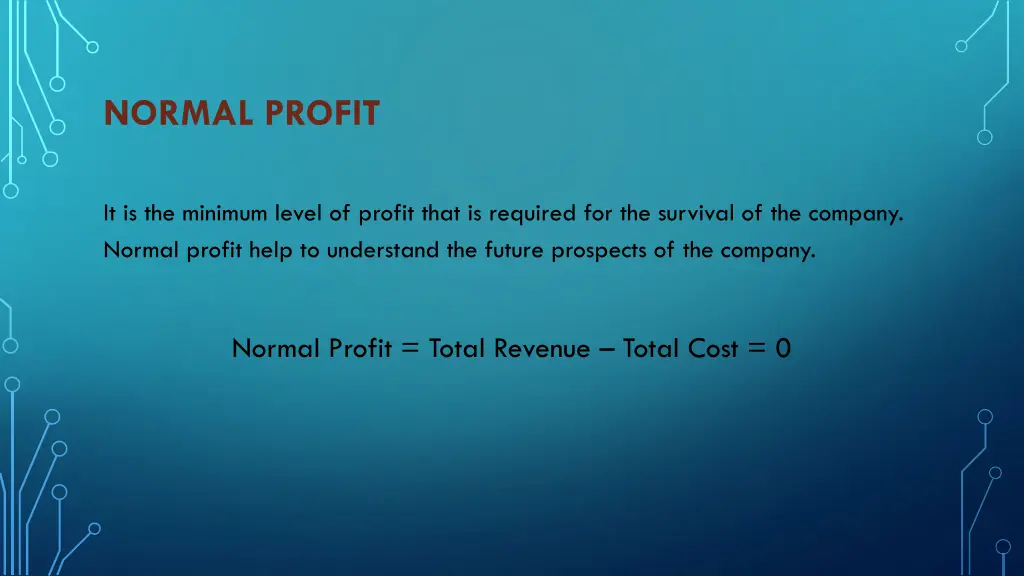 normal profit