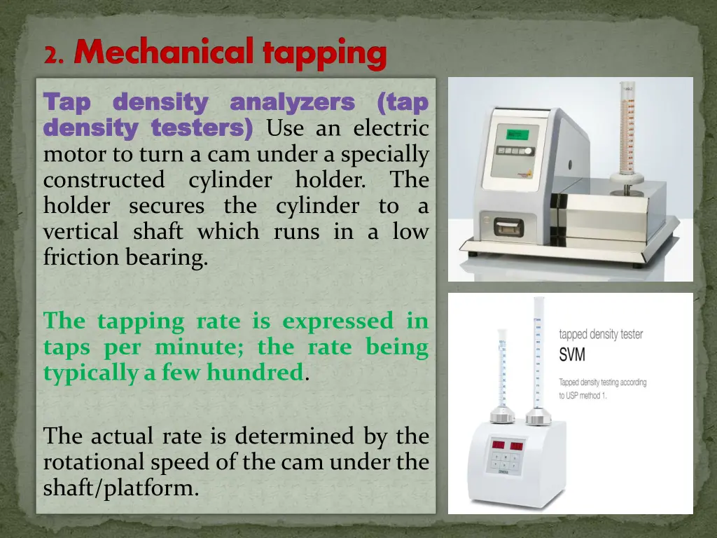 2 mechanical tapping