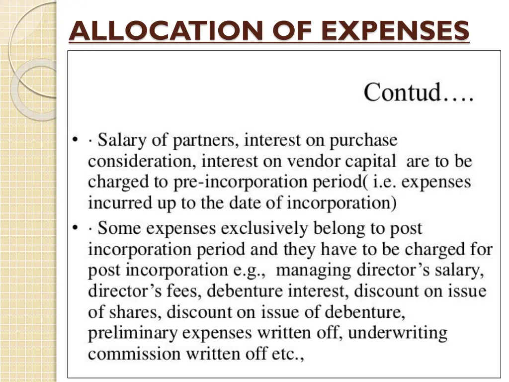 allocation of expenses 1