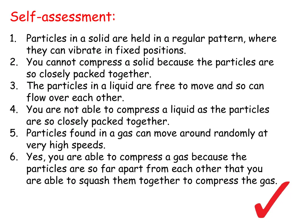 self assessment