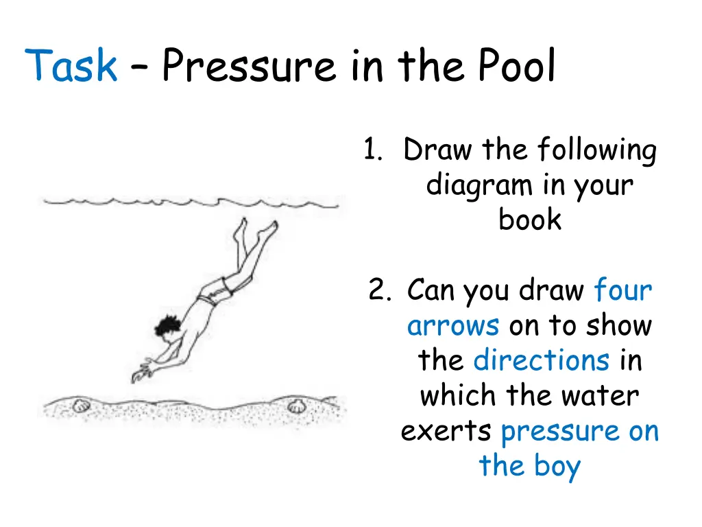 task pressure in the pool