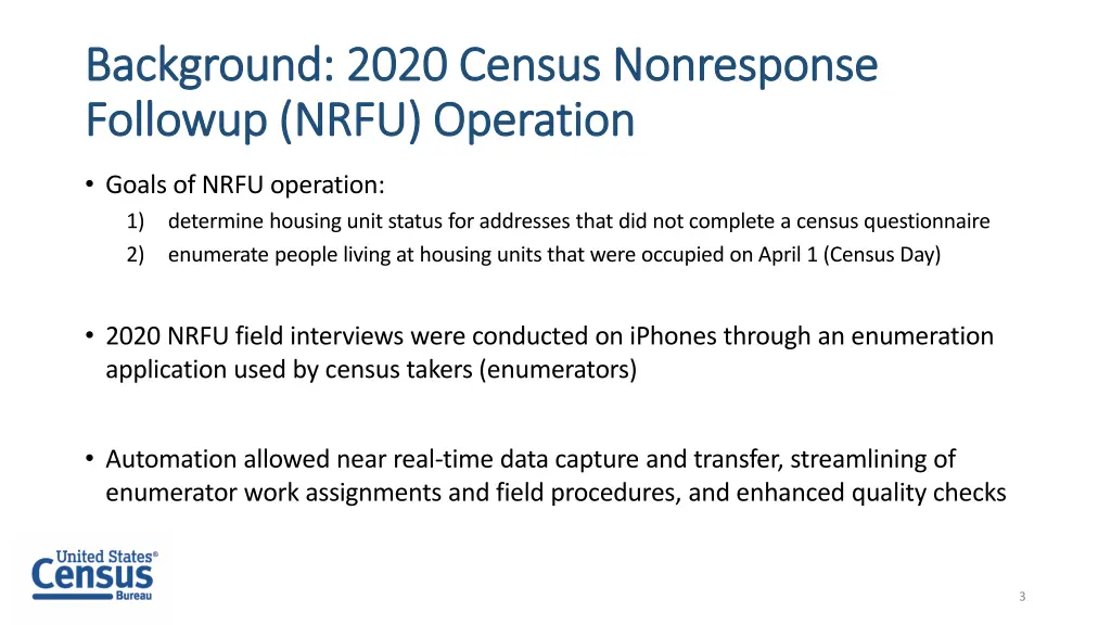 background 2020 census nonresponse background