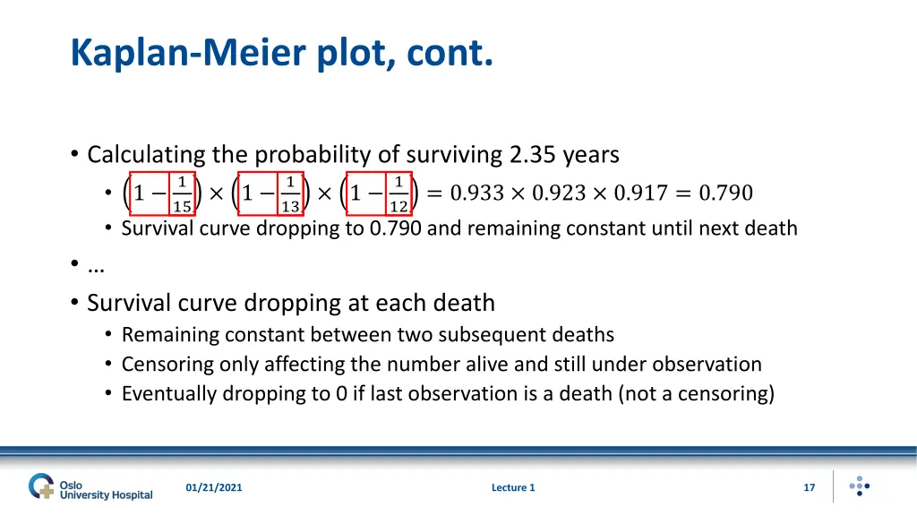 kaplan meier plot cont 3