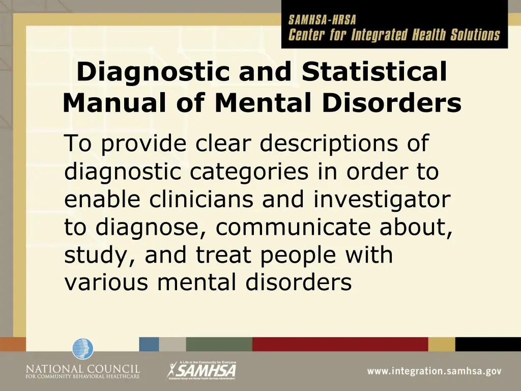 diagnostic and statistical manual of mental