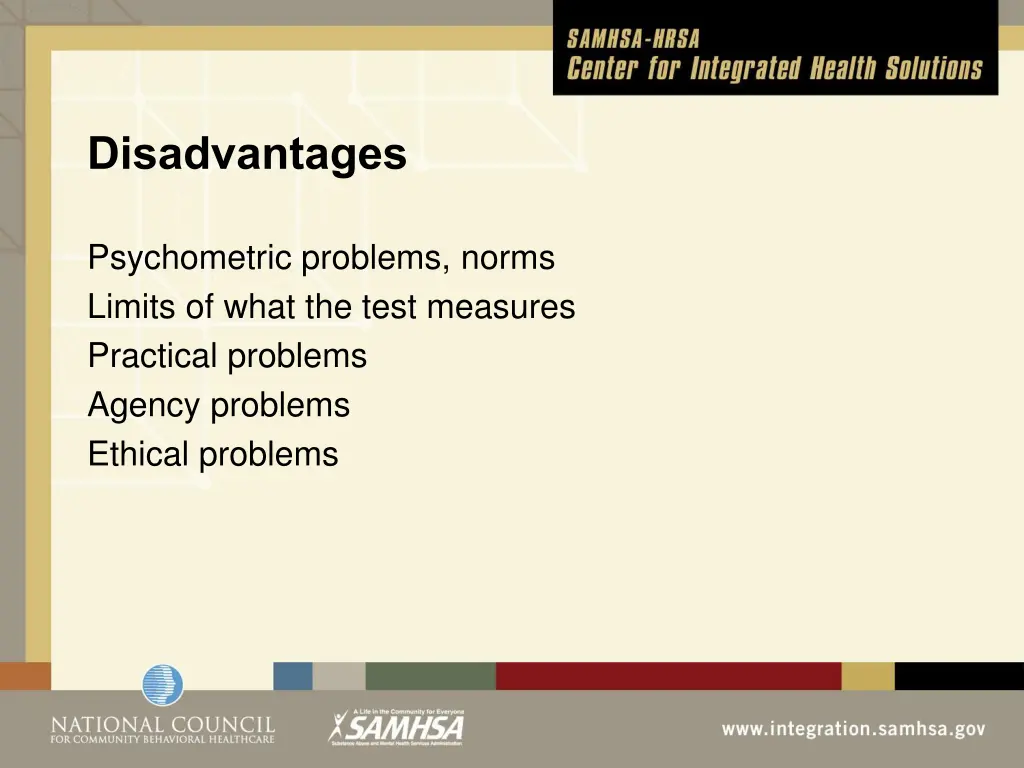 disadvantages