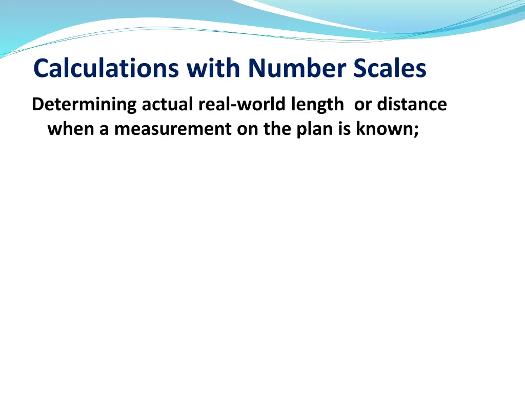 calculations with number scales