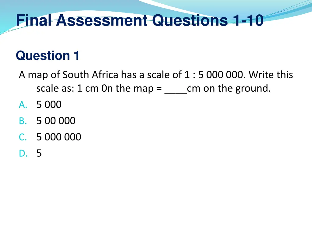 final assessment questions 1 10