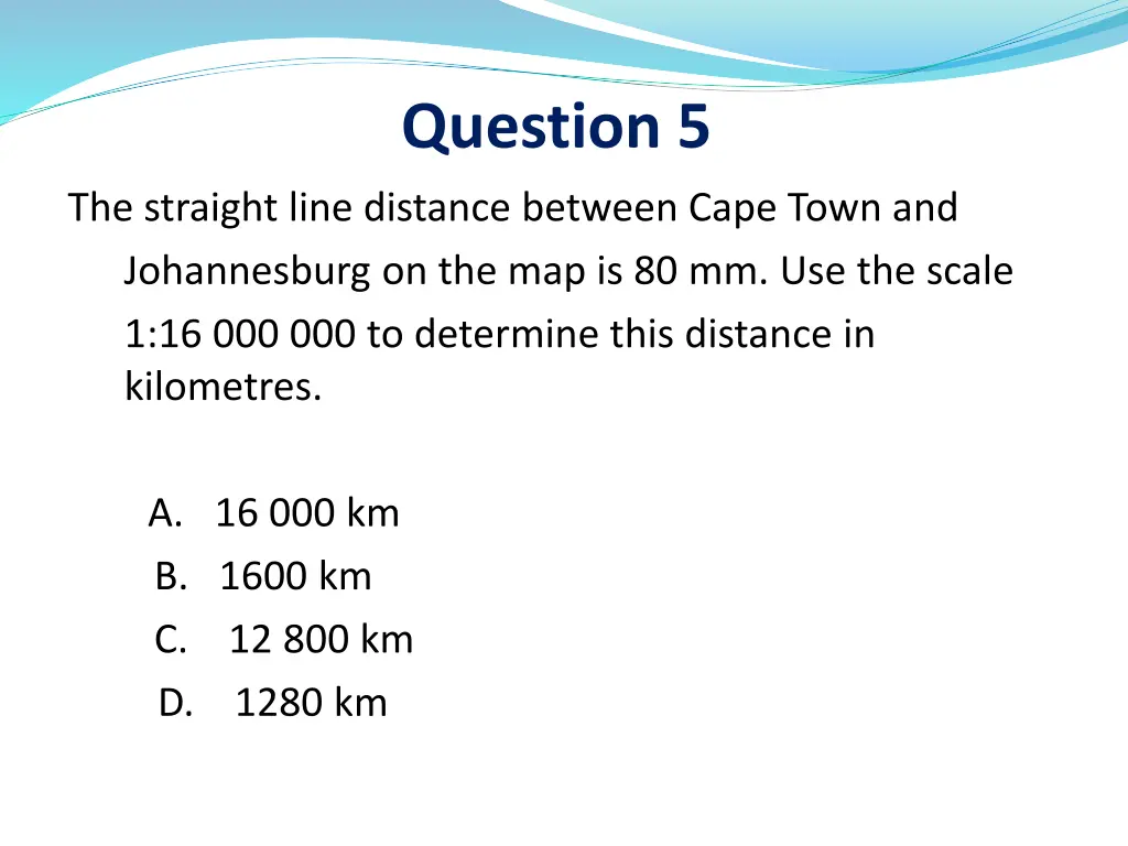 question 5