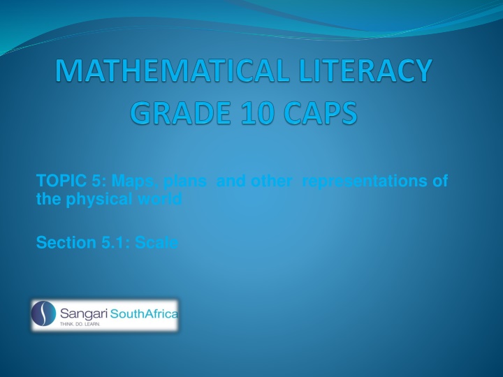 topic 5 maps plans and other representations