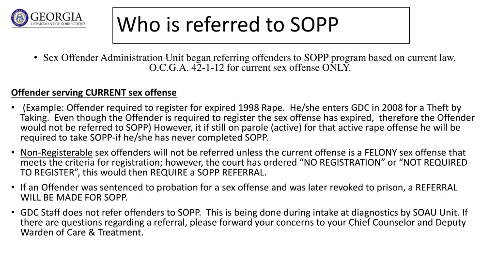 who is referred to sopp