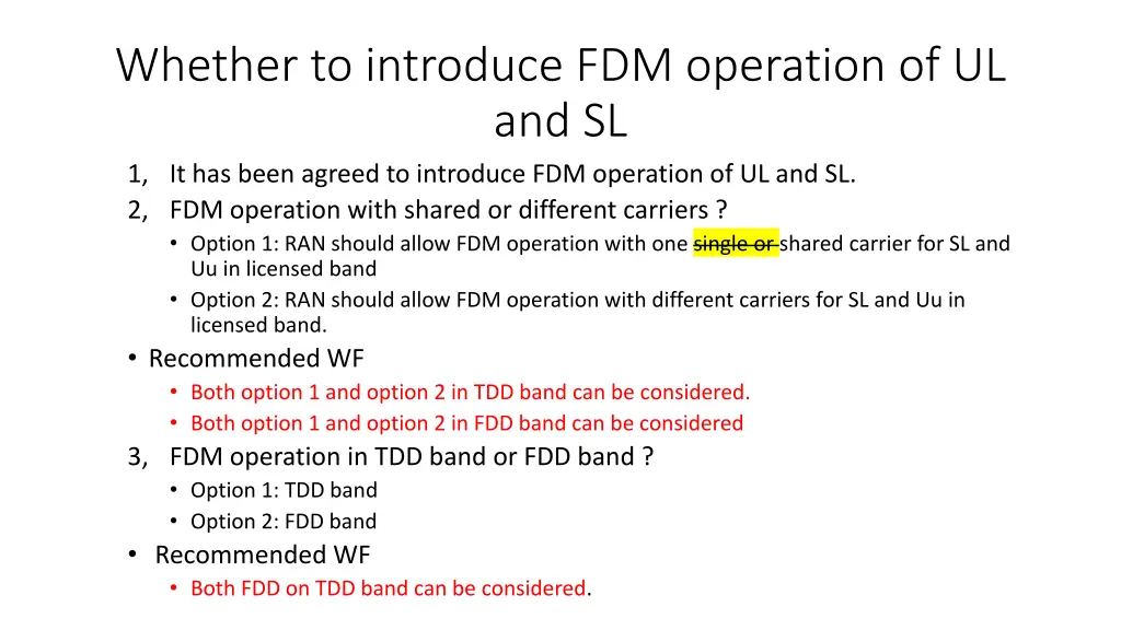 whether to introduce fdm operation